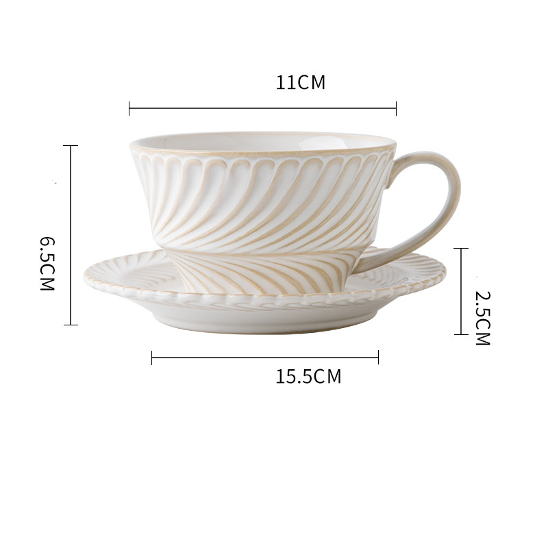 Lace Retro Good-looking Coffee Cup Ceramic Household