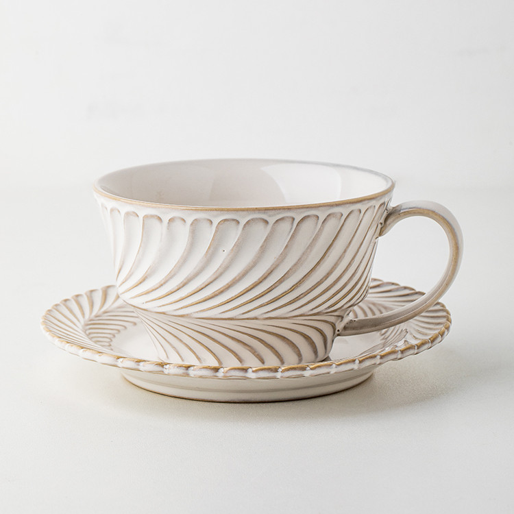 Title 7, Lace Retro Good-looking Coffee Cup Ceramic Hous...