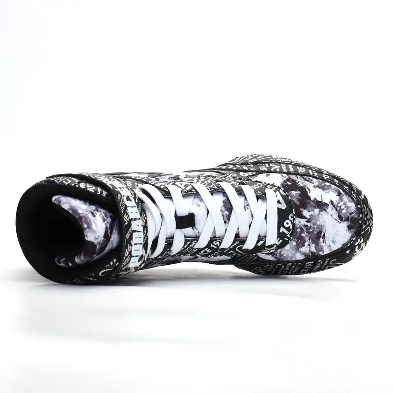 Men's Sneaker High-top Boxing Shoe Fashion Graffiti