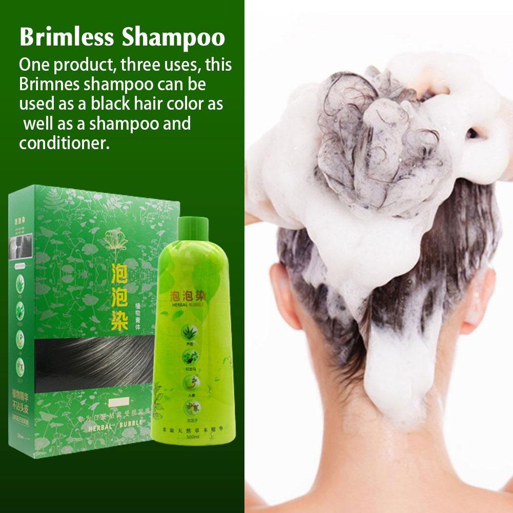 Bimei Silk Bubble Hair Dye One Black One Chestnut Brown Popular Color Herbal Paste - Image 16