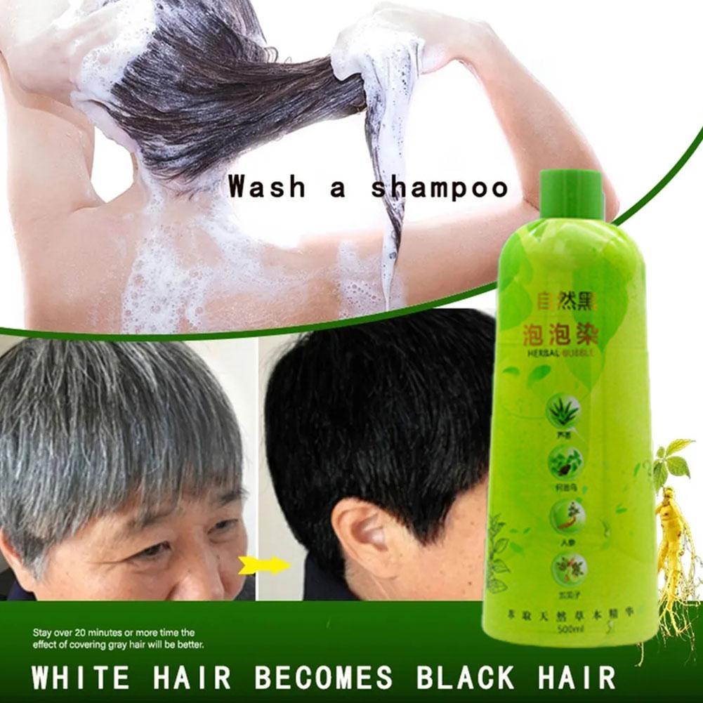 Bimei Silk Bubble Hair Dye One Black One Chestnut Brown Popular Color Herbal Paste - Image 3