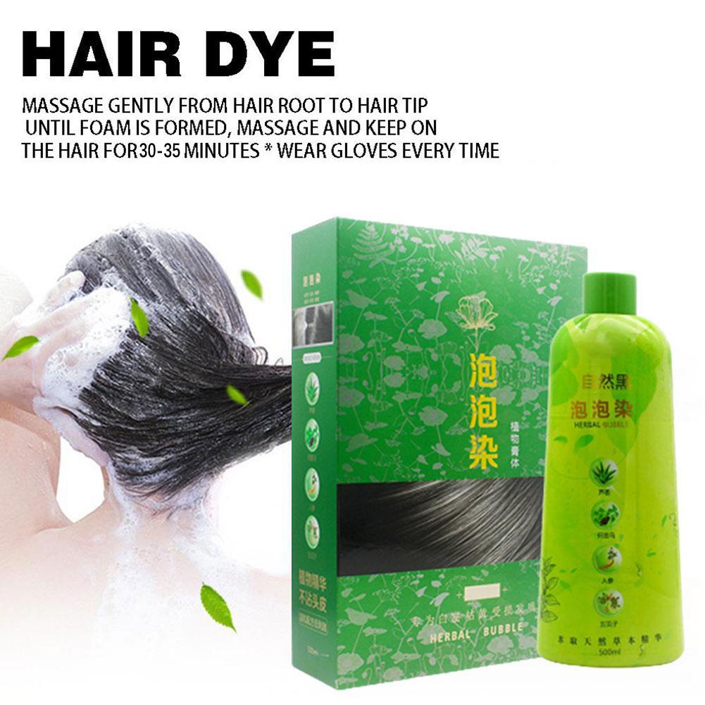 Bimei Silk Bubble Hair Dye One Black One Chestnut Brown Popular Color Herbal Paste - Image 14