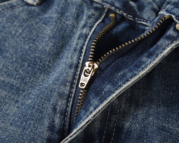 European And American Three-dimensional Cut Casual Pants Wide Leg Distressed Slightly Flared Pleated Jeans