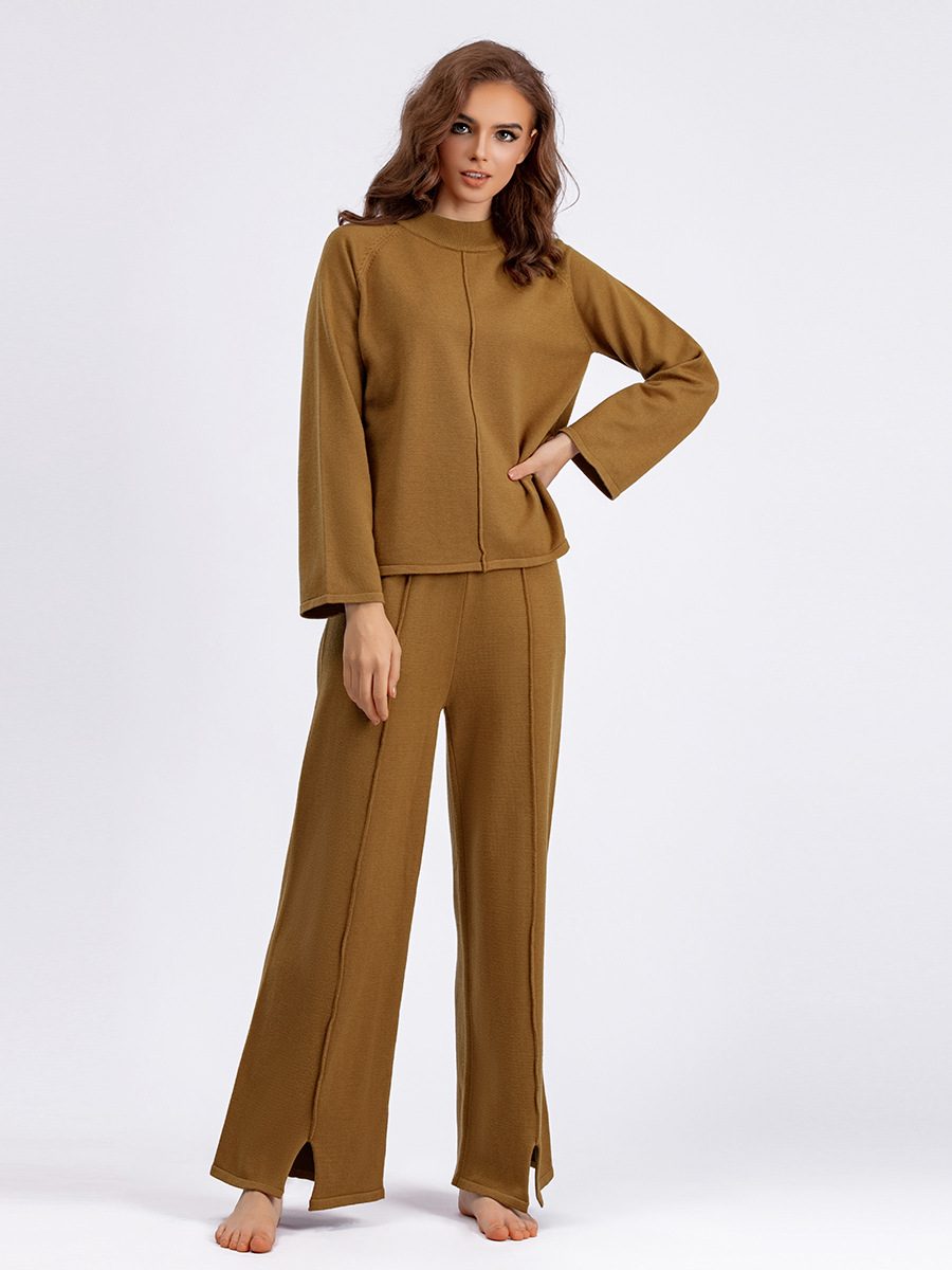 Knitted Pullover and Wide-Leg Trouser Set, picture 8 of 10