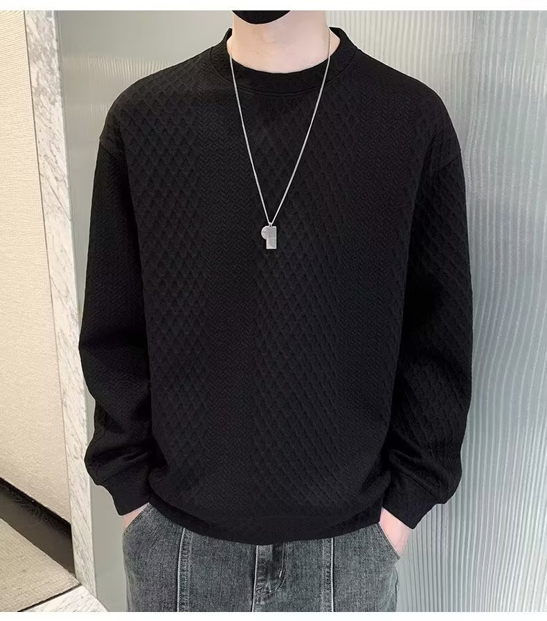 Fashion Sweater Male Round Neck Loose Top