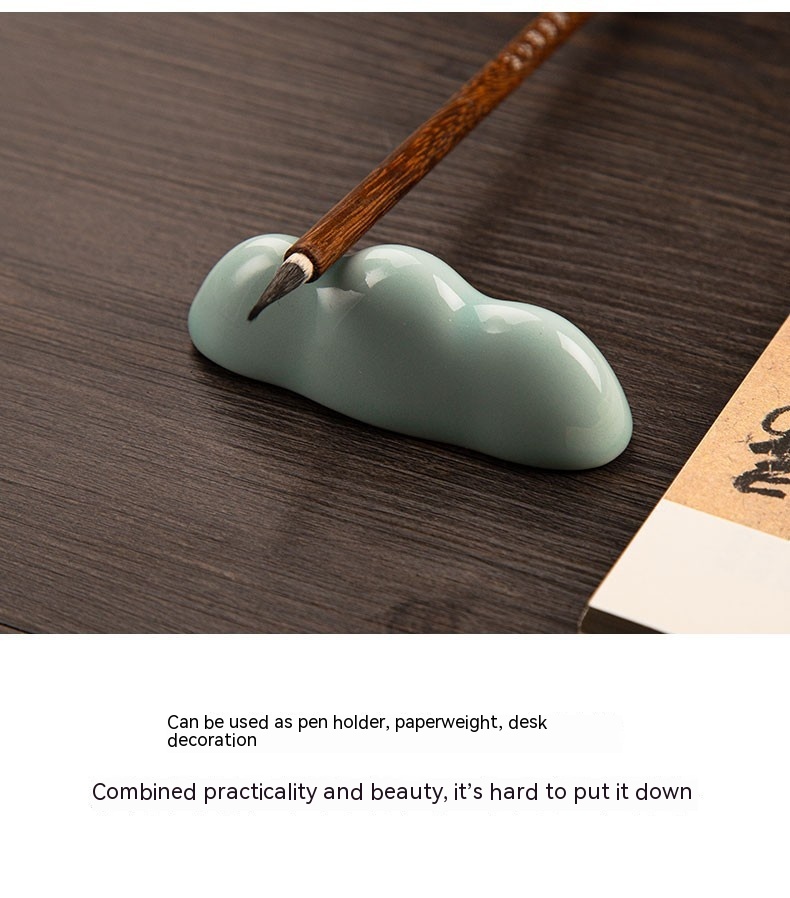 Title 3, Cloud Celadon China Creative Pen Holder