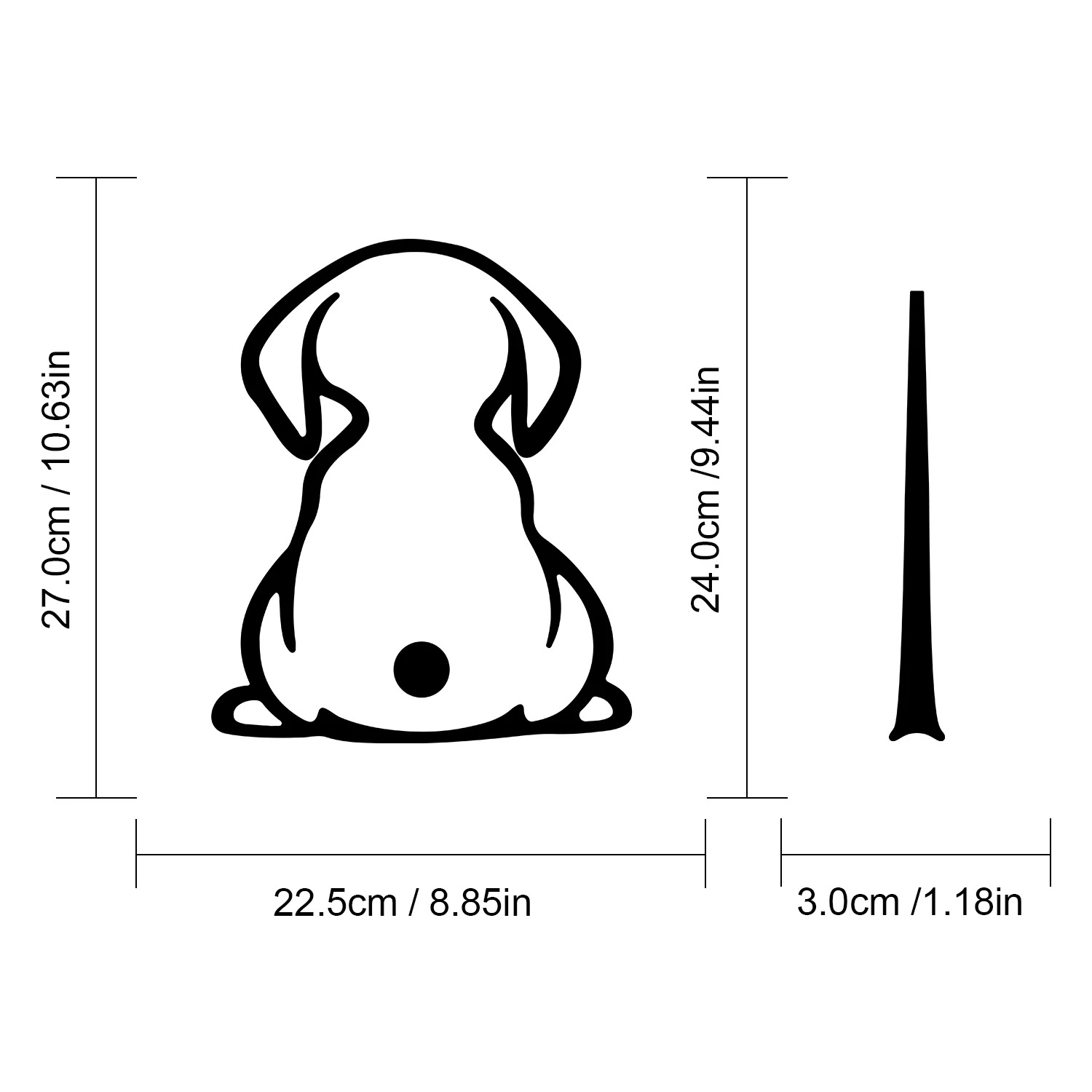 Wiper Back Shadow Dog Rear Gear Glass Paster Automobile Sticker - Image 6