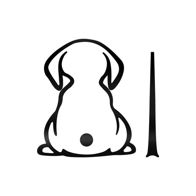 Wiper Back Shadow Dog Rear Gear Glass Paster Automobile Sticker - Image 7