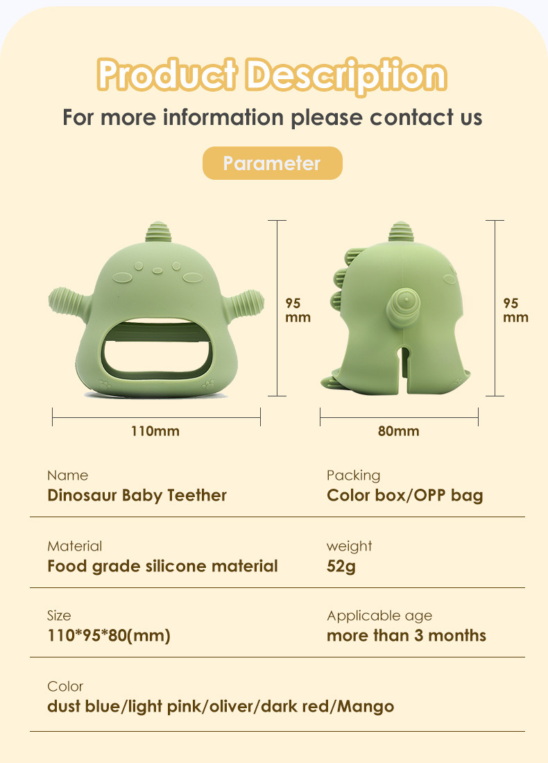 Title 11, Anneau de Dentition Gants Anti-morsure Silicone...