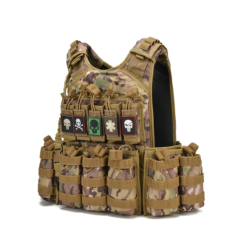 Men’s Oxford Cloth Vest Multi-functional Power Strip Amphibious Vest