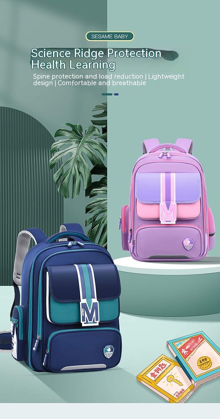 Baby Burden Relief Spine Protection Primary School Student Schoolbag Large Capacity Lightweight Children Backpack — foto 17