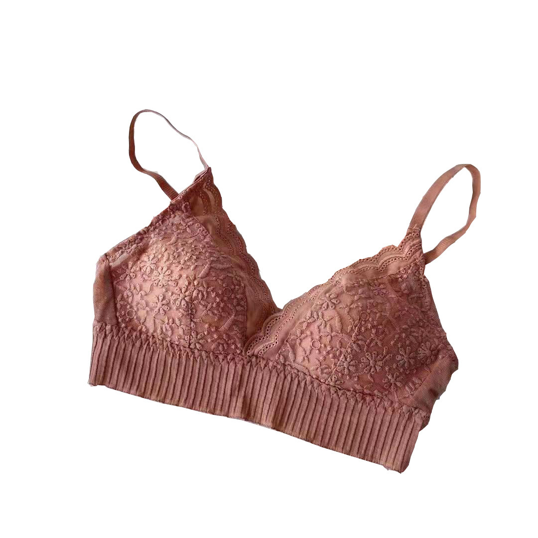 Title 3, French Style Nude Feel Lace Triangle Cup Underw...