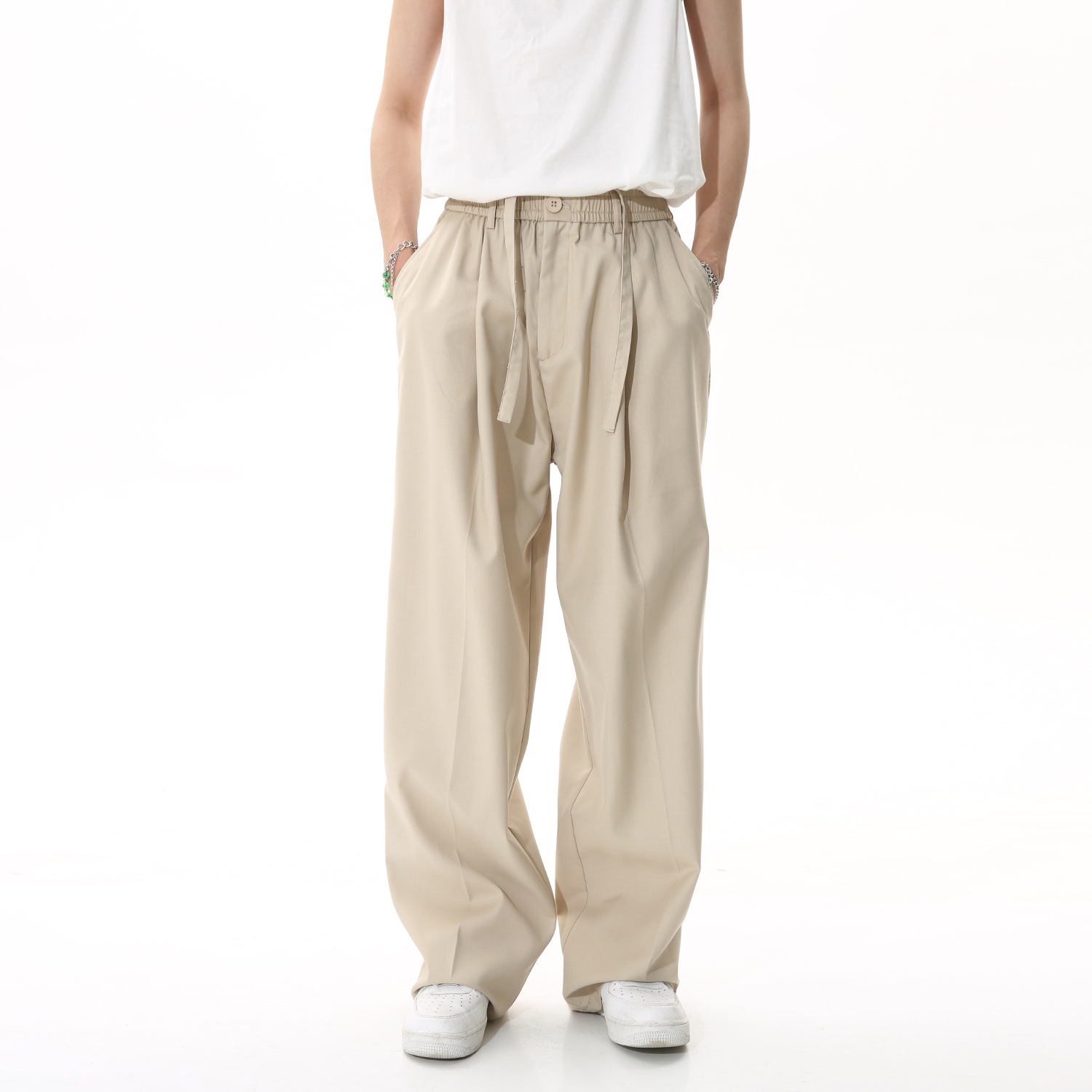 Waist Commute Minimalist Casual Suit Pants