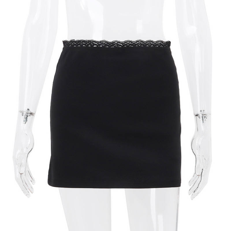 Summer New Mesh Sling Vest Stitching Skirt Suit Women