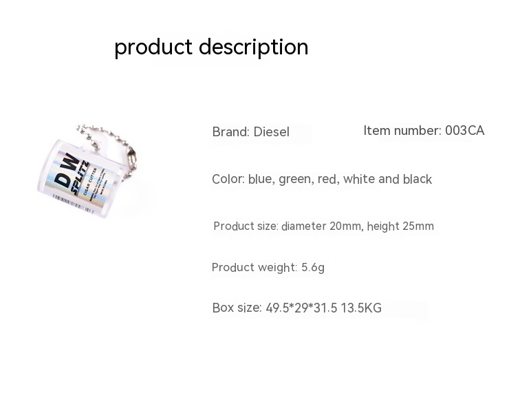 Portable Plastic Round Cigar Cutter Keychain - Image 6