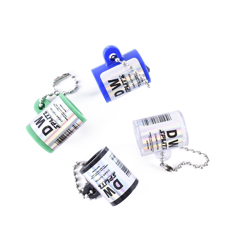 Portable Plastic Round Cigar Cutter Keychain - Image 10