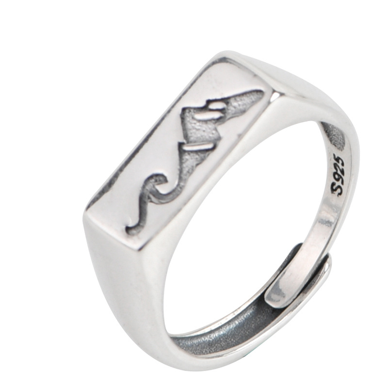 Men's Peak Design Live Silver Ring