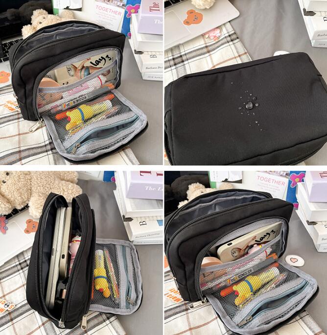 Simple Girl Student Large Capacity Pencil Case — foto 16