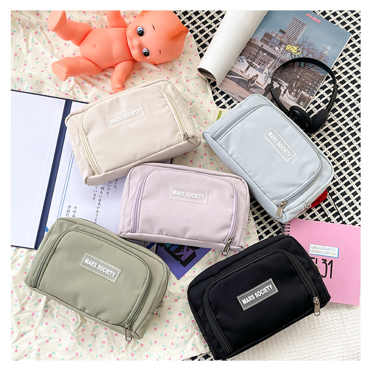 Simple Girl Student Large Capacity Pencil Case — foto 12