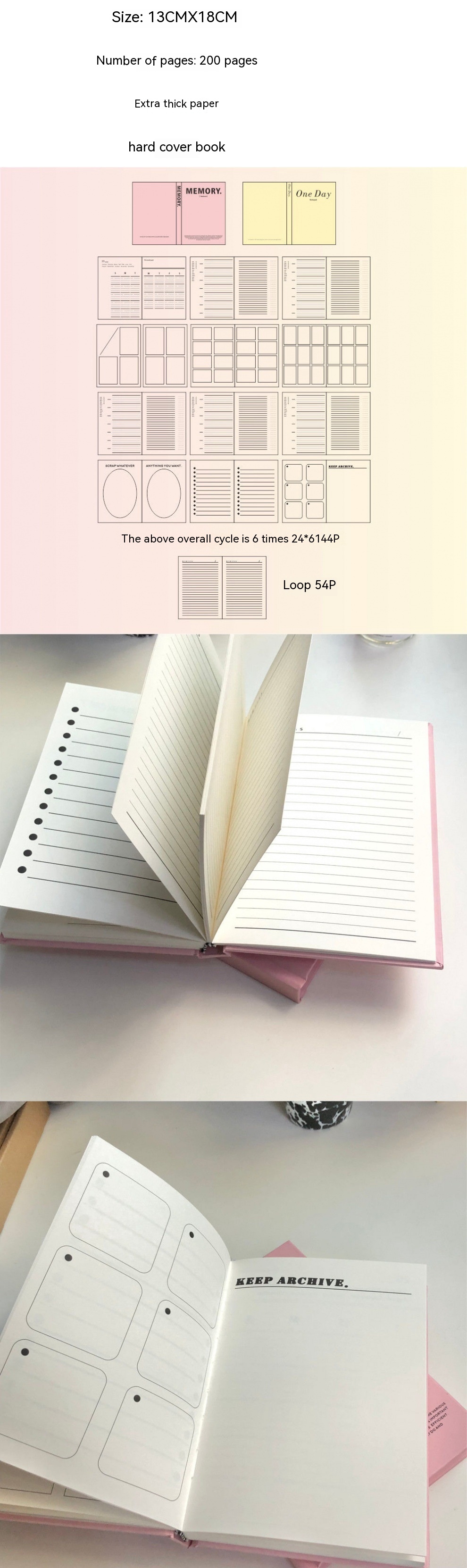 Hard Shell Girl Plan Weekly Plan Notes Horizontal Line Book — foto 3