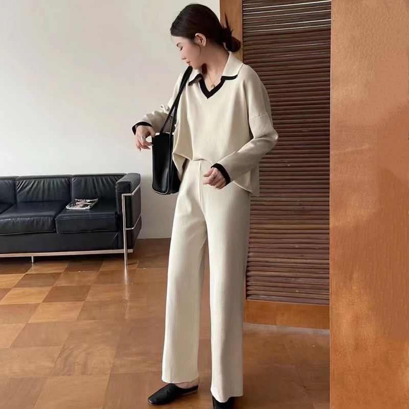 Knitted Wide-Leg Trouser Suit, picture 3 of 9