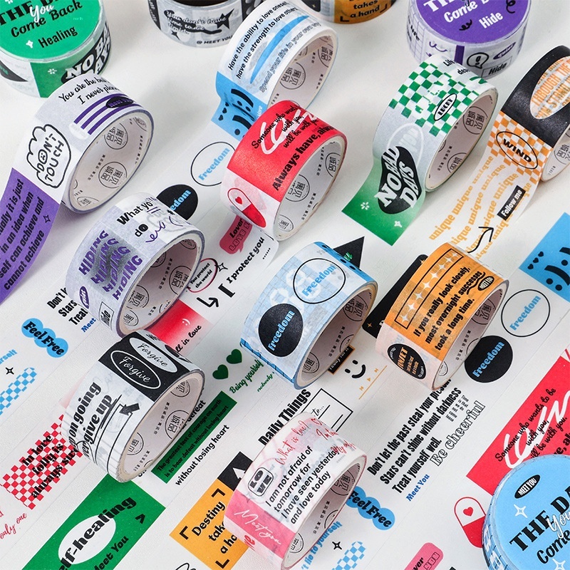 Adhesive Tape Diy Journal Decoration Material Base Sticker