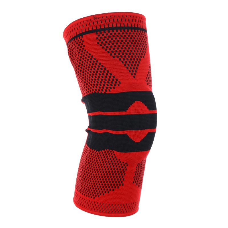 Title 4, Silicone Spring Knitted Knee Pads Running Baske...