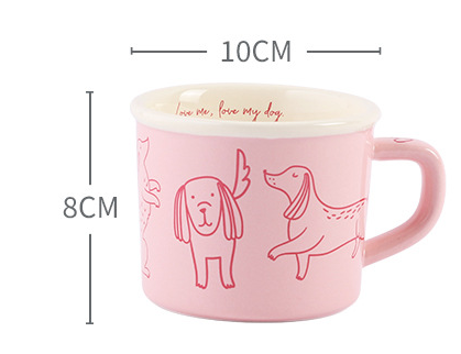 Title 1, Cute Mug Design Water Cup With Handle for House...