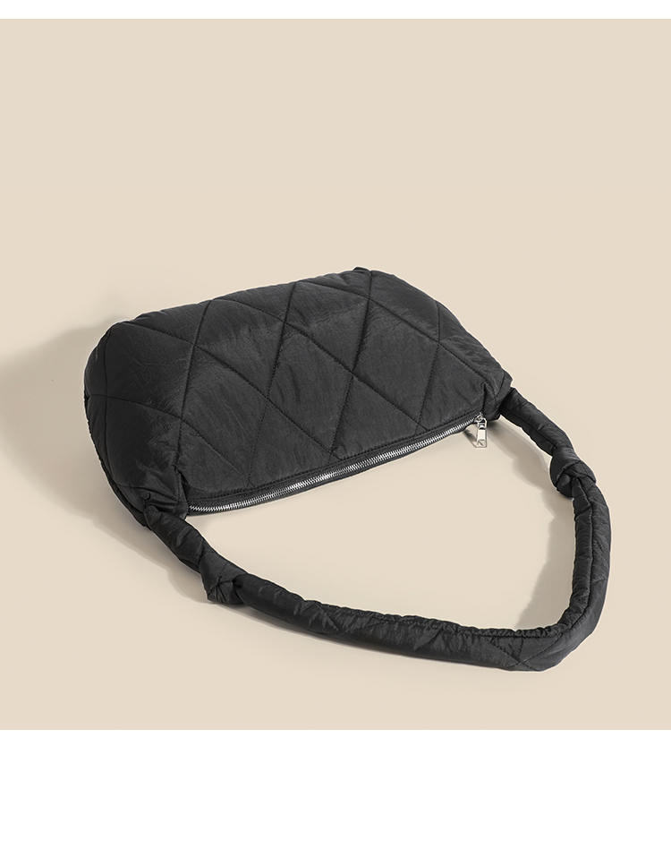 Down Cotton Dumpling Bag Shoulder Crossbody Rhombus Underarm Bag — foto 6