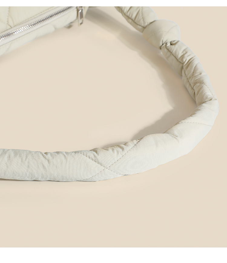 Down Cotton Dumpling Bag Shoulder Crossbody Rhombus Underarm Bag — foto 11