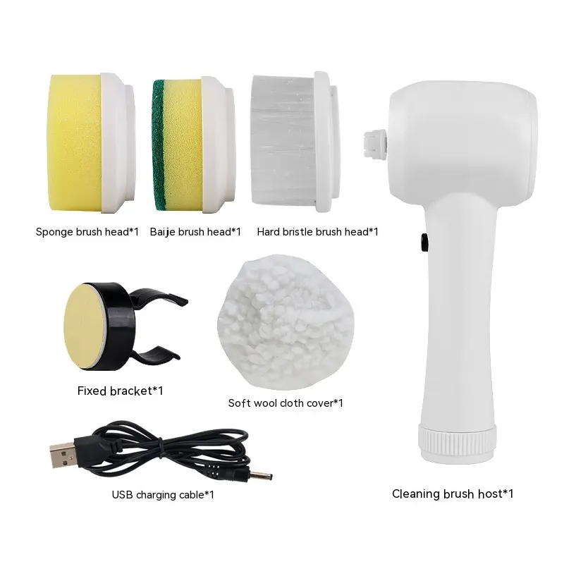 Electric Cleaning Brush 4 In 1 Spinning