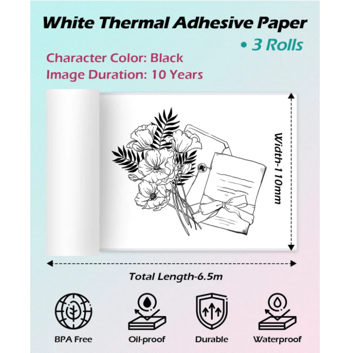 Thermal Printing Self-adhesive Thermal Paper