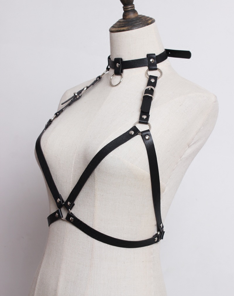 Title 3, Gothic Harajuku Harness Cage Bra Underwear