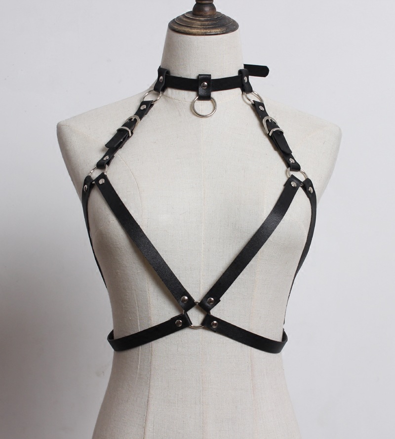 Title 4, Gothic Harajuku Harness Cage Bra Underwear