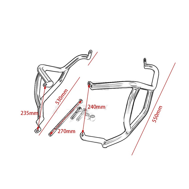 Title 5, Bumper Motorcycle Bumper Engine Protection