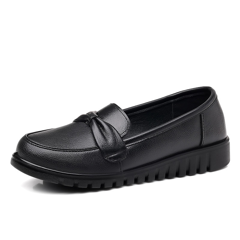 Title 5, Low Top Solid Color Round Toe Daily Loafers