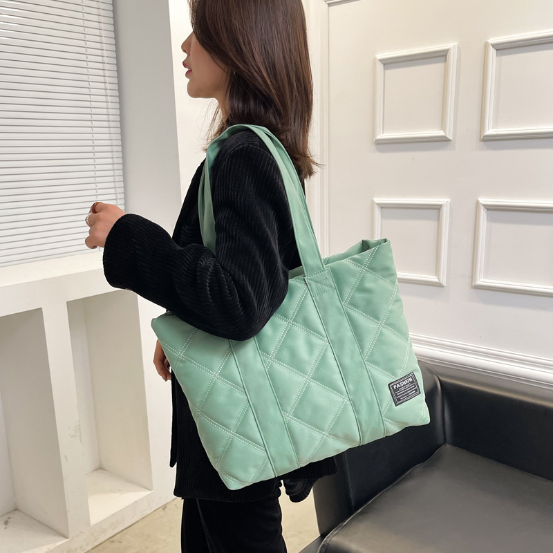 Commuter Hand-carrying Bag Diamond Quilted Big Bag — foto 15