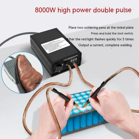 Portable Spot-welder Rechargeable Lithium Battery High Power Household Full