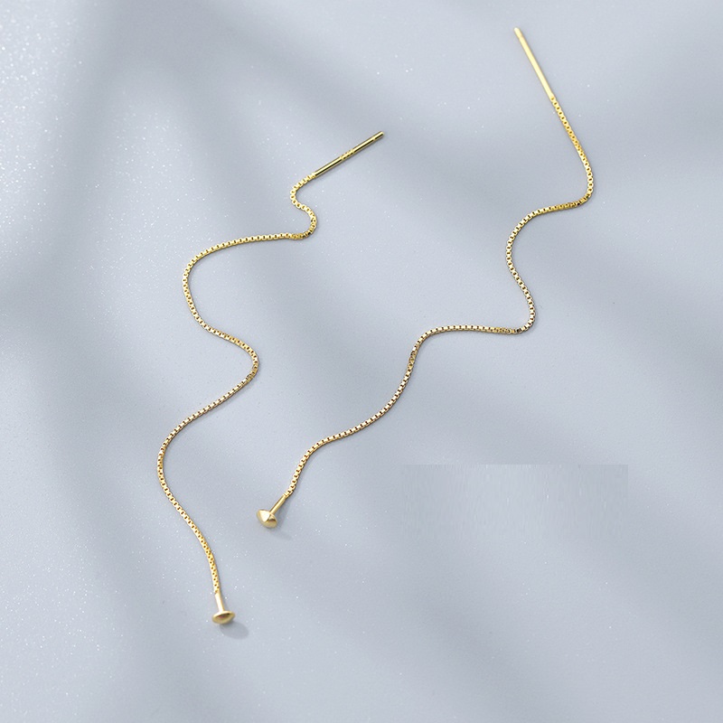 Mid-length S925 Sterling Silver Ear Line Women