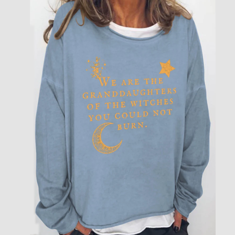 We Are The Granddaughters Of Witches They Can't Burn Halloween Long-sleeved Tops