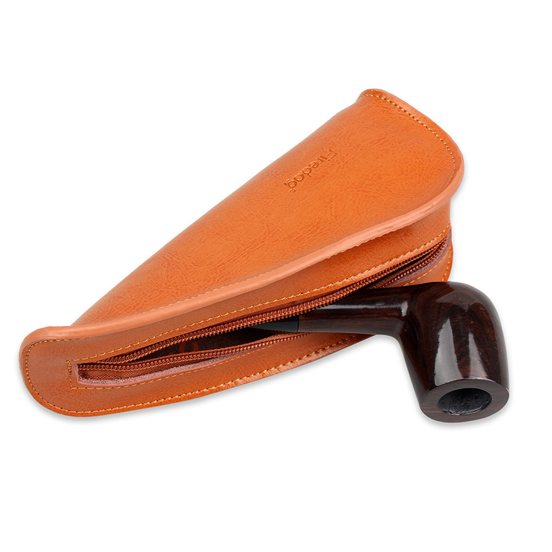 Single Handmade Cowhide Ebony Travel Portable Leather Pouch - Image 24