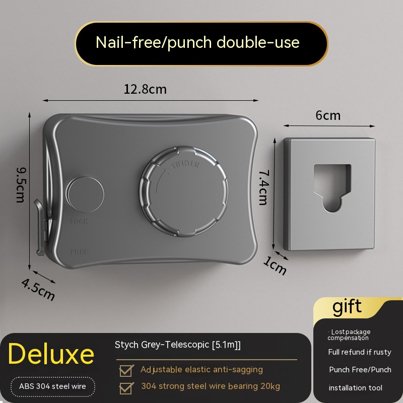 Punch-free Toilet Shrink Drying Clothes Fantastic Product
