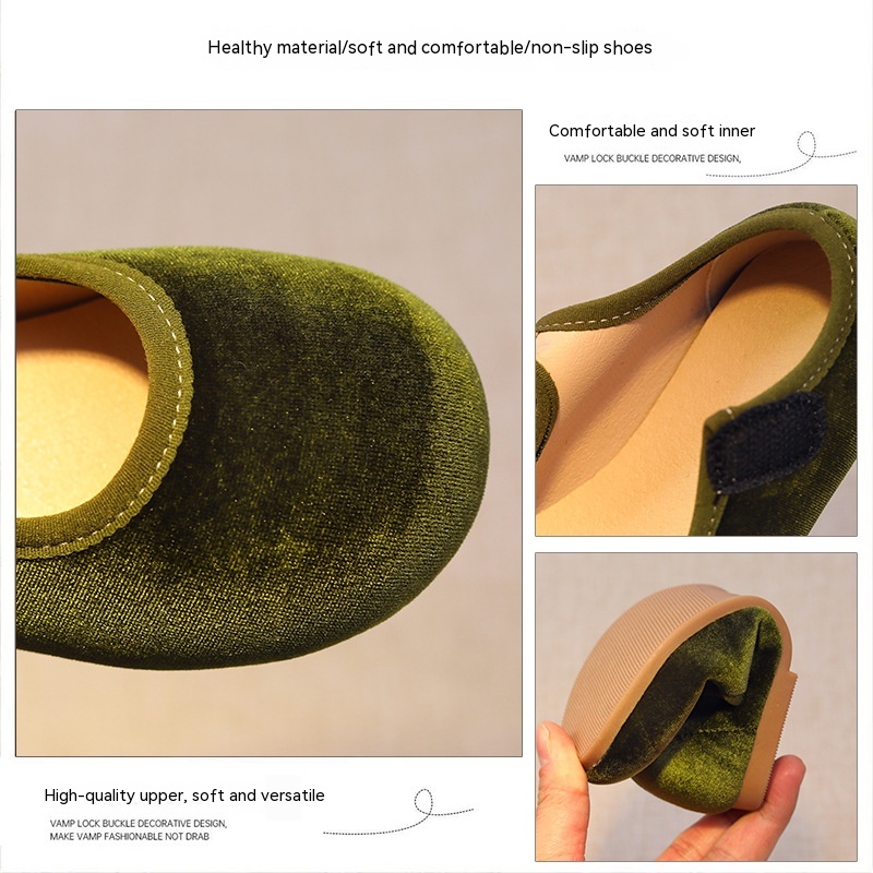 Girls' Shoes Baby Soft Bottom Indoor Kindergarten — foto 6
