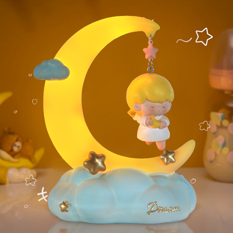 Good Night Little Angel Night Light Stars Moon