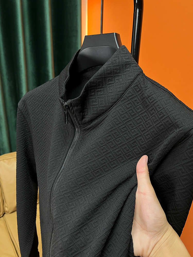 Spring And Autumn Long Sleeve Zipper Sweater T-shirt Jacket