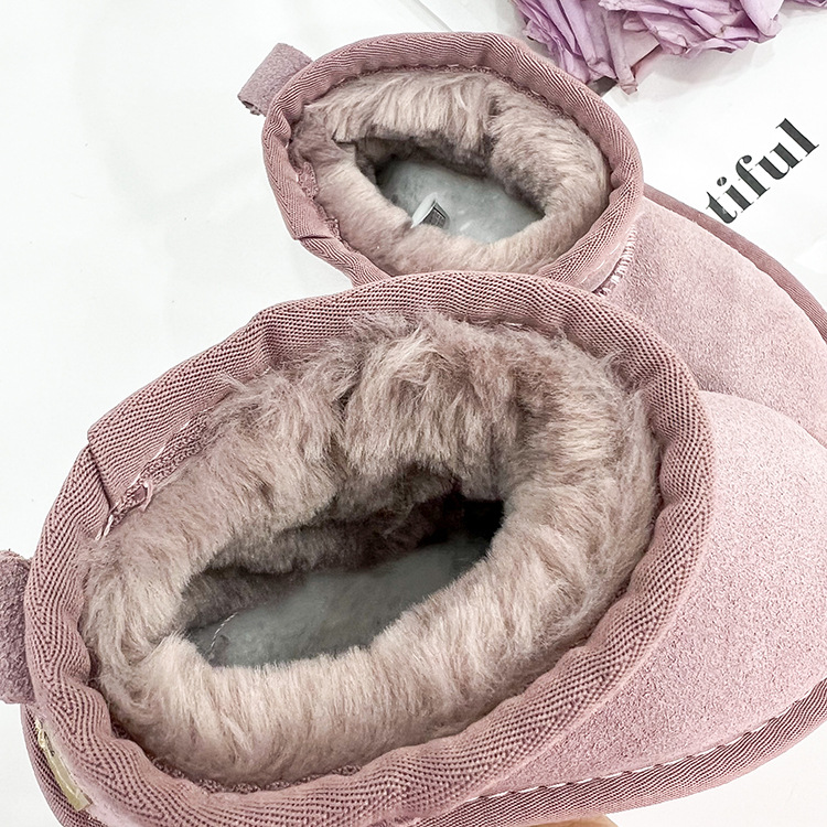 Children's Fur Leather Snow Boots — foto 8