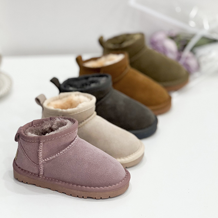 Children's Fur Leather Snow Boots — foto 7