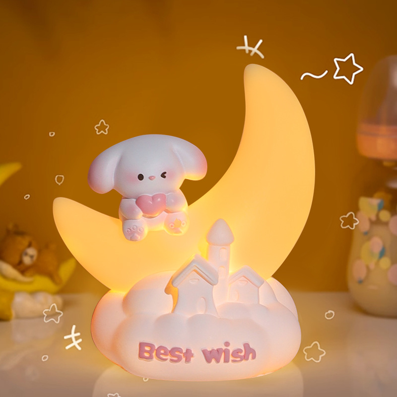 Moon Puppy Night Lamp | Kawaii Style