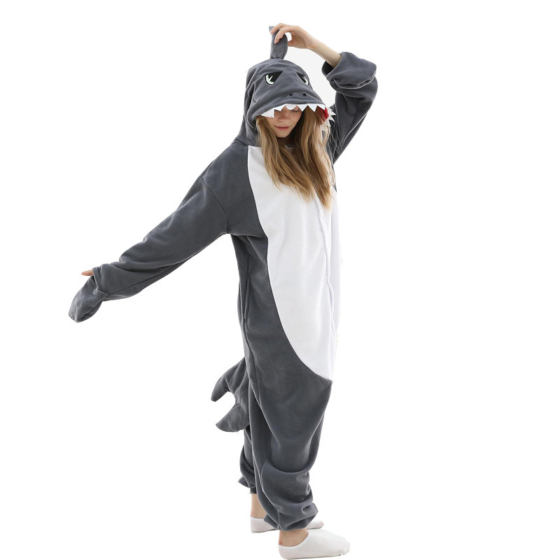 Title 5, Couple Long Sleeve Cartoon One-Piece Pajamas