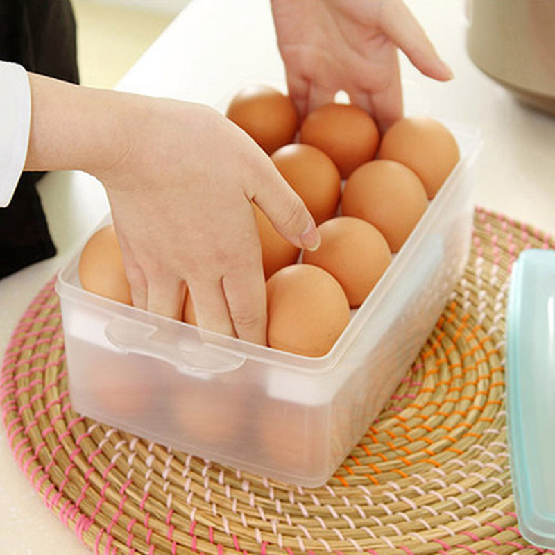 Title 1, Double-layer Egg Plastic Crisper Household Port...